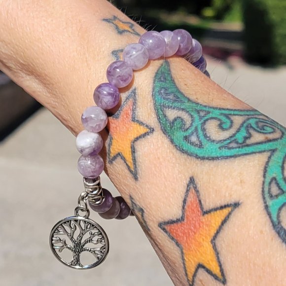 Amethyst Gemstone Charm Bracelet - Picture 3 of 4